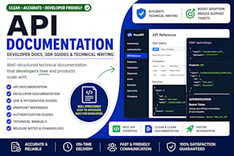 write API documentation developer docs sdk guides and technical documentation