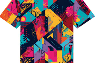 create a custom illustrated t shirt design for you
