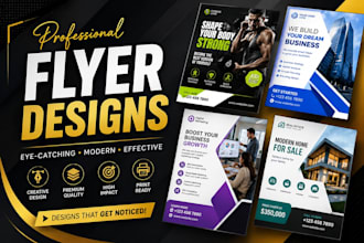 professional and eye catching flyers design