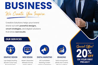 professional and eye catching flyers design