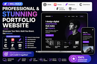 build glide poryio featherso clearvoice framer universe itchio portfolio website