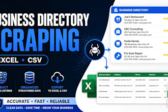scrape business directories into excel CSV