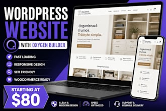 build a fast wordpress website using oxygen builder