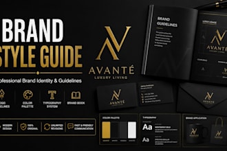 create a professional brand identity and brand style guide
