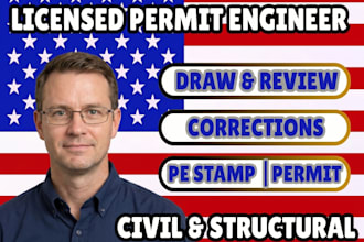 draw review and stamp as licensed civil and structural engineer in california mc