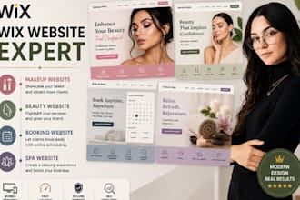 build wix beauty website wix makeup website wix spa website wix booking website