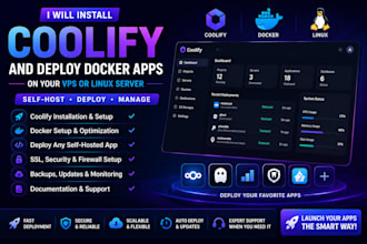 install coolify and deploy docker apps on your vps or linux server