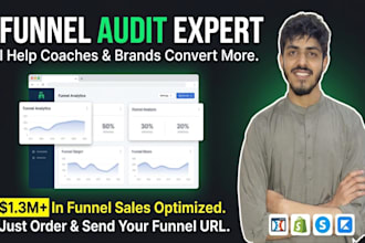 audit, optimize, and fix your sales funnel for higher conversions