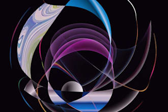 create unique digital abstract art