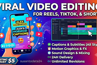 edit engaging facebook reels, tiktok, and instagram shorts