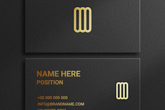 design a stunning business card for your brand