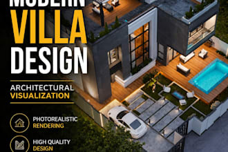 create architectural visualization and villa rendering