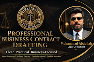 draft a professional business contract or agreement