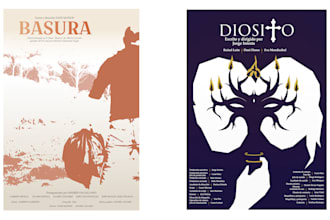 do indie film poster design or conceptual movie poster art