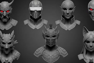make custom wearable 3d cosplay masks and helmets