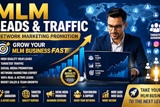 promote your MLM business, network marketing, MLM leads and MLM traffic