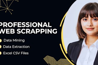 scrape website data into excel and CSV