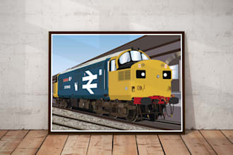 create a personalised railway gift print