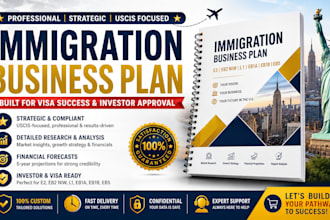 professionally write immigration visa plan for eb1a eb1b and eb2 niw
