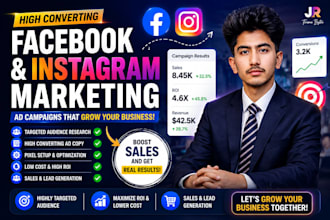 be your facebook ads manager and meta advertising campaign