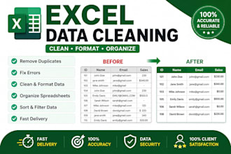 clean, format, organize and fix your excel spreadsheet