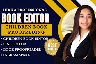 proofread edit children book for amazon kdp ingram spark children book editor