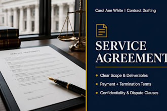 draft a professional service agreement business contract or client contract