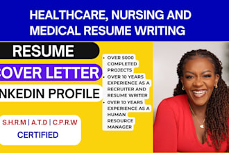 write ats optimized healthcare, nursing and medical resume