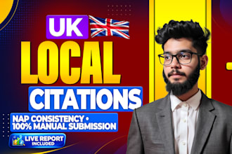 create niche UK local citations for google maps ranking and local SEO