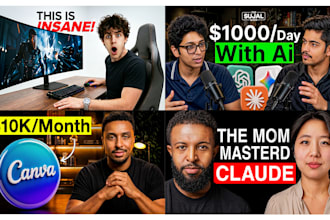 design premium viral youtube thumbnails with high CTR
