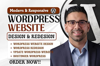 redesign wordpress website update wordpress website design hostinger wordpress