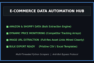 build an advanced python web scraper for amazon shopify and ecommerce