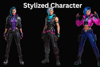 do stylized 3d character 3d game character 3d cartoon character design 3d model