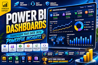 be your power bi expert for interactive power bi dashboard