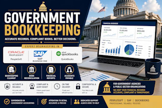 do government bookkeeping in peoplesoft, sap and quickbooks