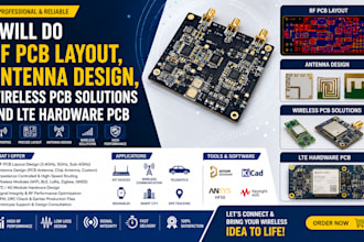 do rf pcb layout, antenna design, wireless pcb solutions and lte hardware pcb