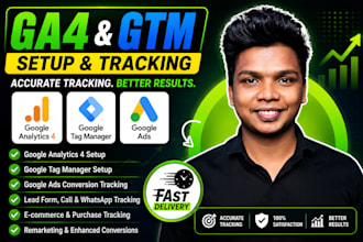 setup ga4, google tag manager and conversion tracking