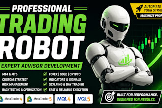 develop mt4 mt5 trading robot, forex trading bot, expert advisor mql4 mql5