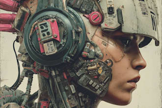 make cyberpunk character art