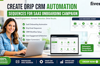 create drip CRM automation sequences for saas onboarding campaign sequence