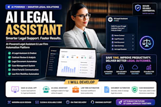 develop saas ai legal app, ai legal assistant, ai law firm automation app
