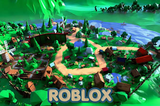 build roblox game with custom roblox building, roblox map, roblox gui, and lua