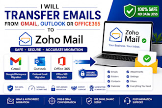 transfer emails from gmail outlook or office365 to zoho mail