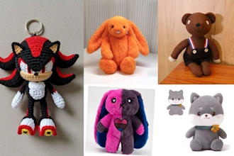 do custom handmade plush toy character design from 2d photo