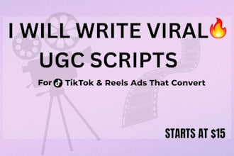 write a viral ugc script for tiktok and instagram reels ads