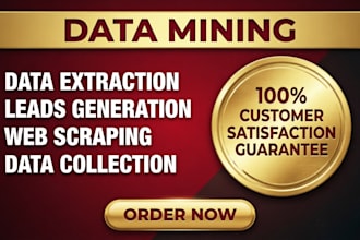 data mining, data extraction and data scraping