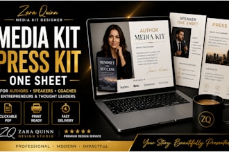 design media kit, press kit for authors, speakers, coaches, consultants
