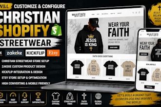 customize and configure christian shopify  streetwear on zakeke kickflip esty