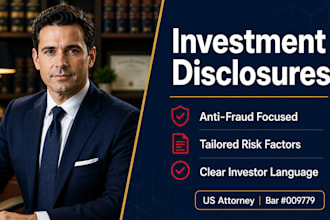 legal investment disclosure documents for sec compliance