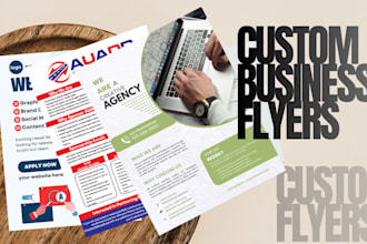 develop custom flyers for business and personal use